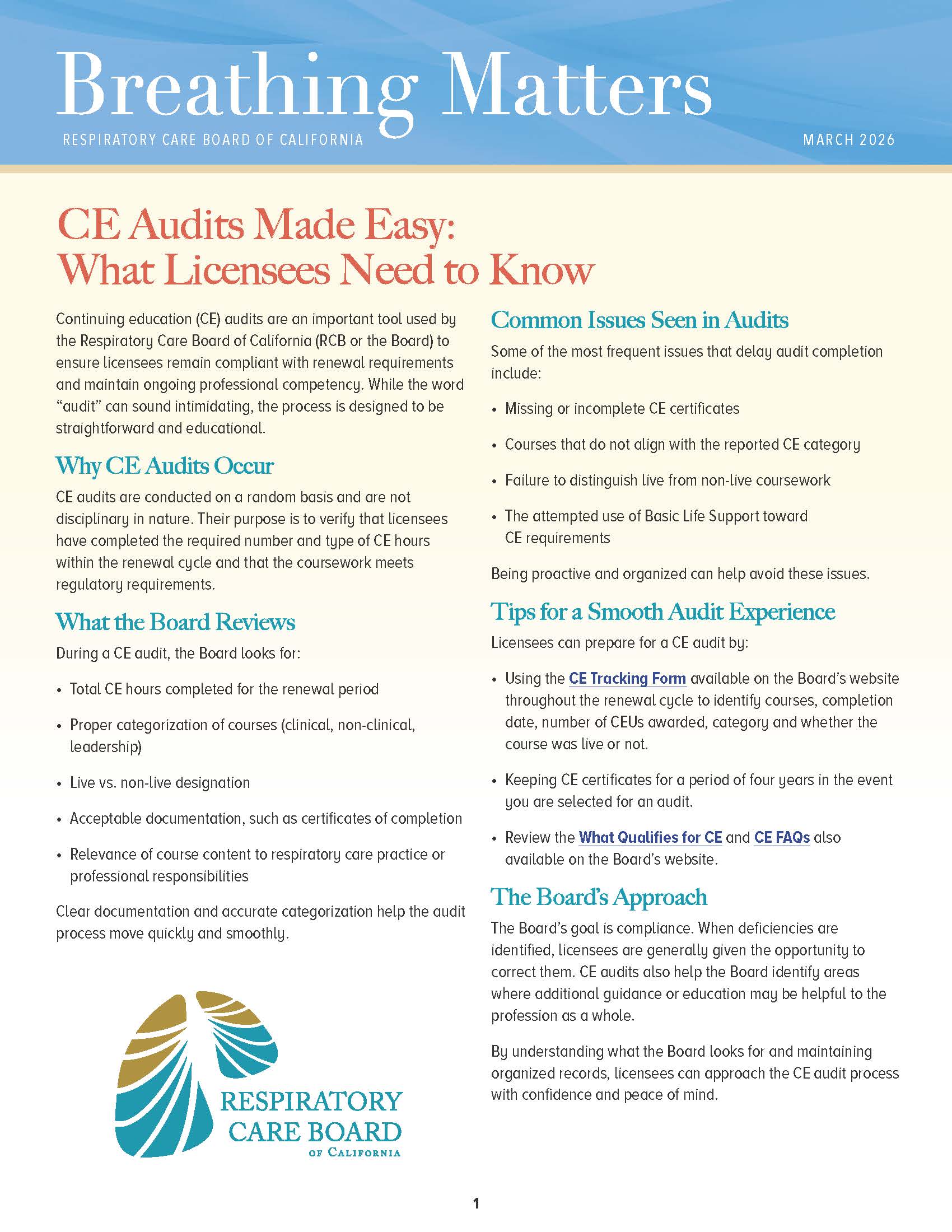 Breathing Matters March 2026